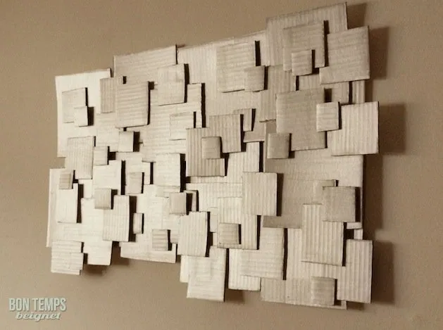 Cardboard wall art
