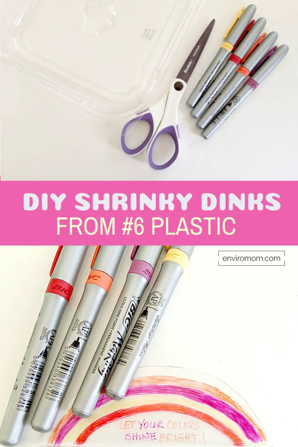 How to make a shrinky dink using #6 plastic. 