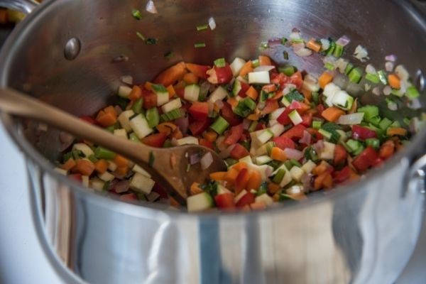 make soup from leftover vegetables