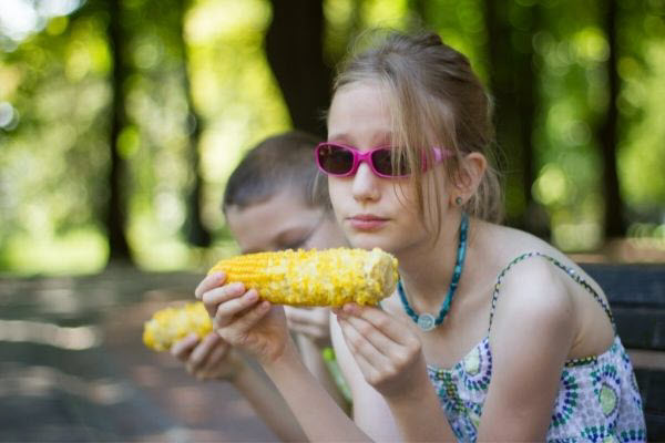 cooked corn is a safe option for kids