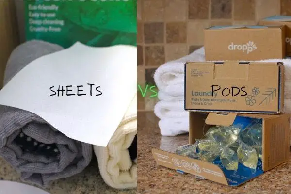 Earth Breeze laundry sheets vs Dropps laundry pods