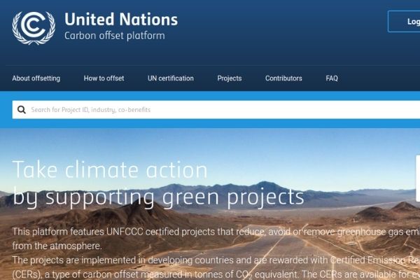 Climate Neutral Now Homepage