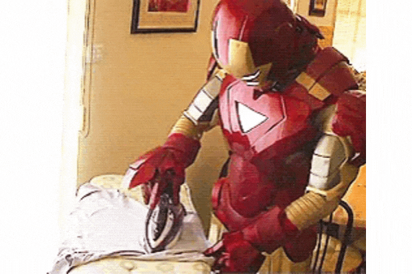 Iron Man Ironing