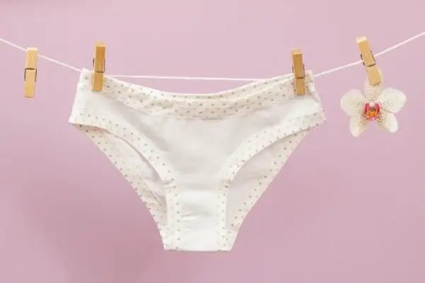 Cotton Underwear On Clothesline