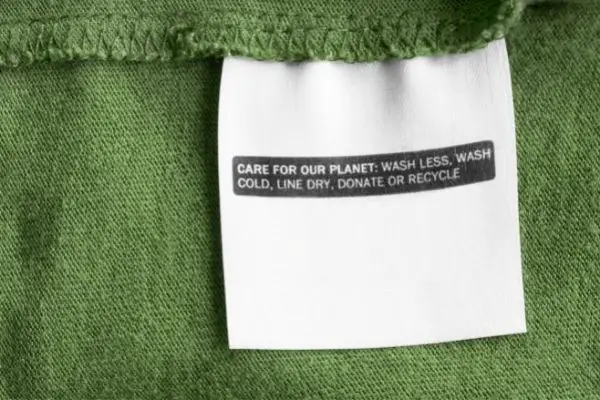 Eco Friendly Care Clothes Label