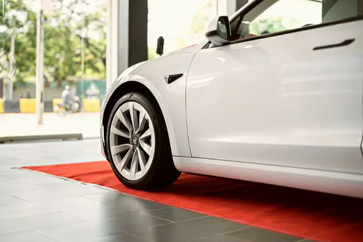 Tesla On A Red Carpet