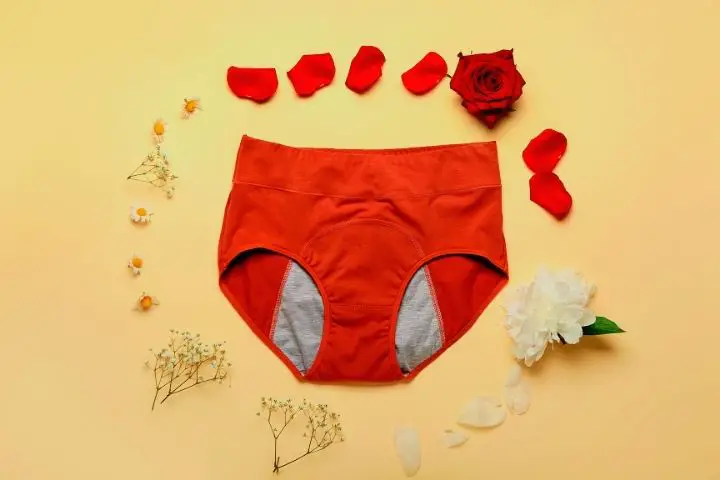 Period Underwear With Flowers
