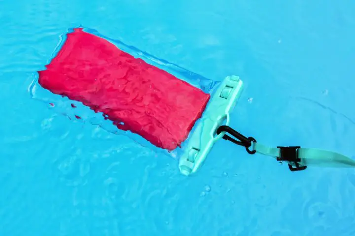 Phone In Waterproof Case