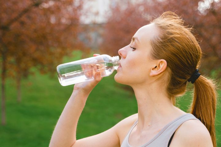 Woman Is Drinking Water