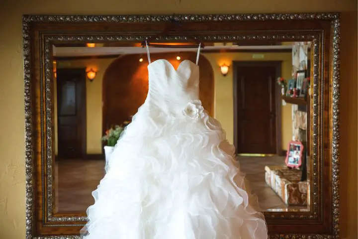 Wedding Dress On The Hanger