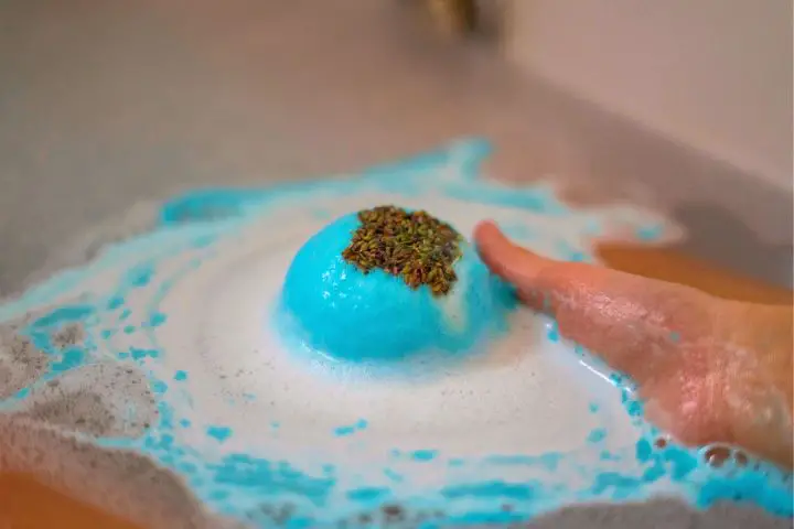 Man With Bath Bomb That Dissolves In Water