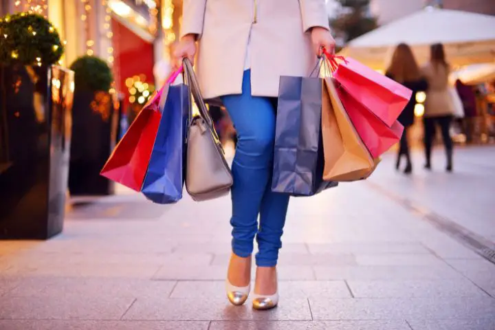 Woman On A Shopping Spree