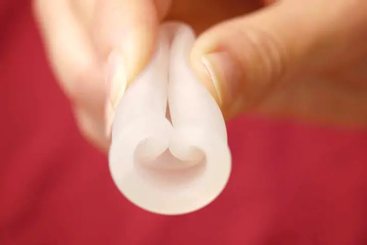 Menstrual Cup In Hand Folding Technique