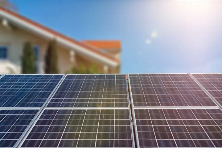 Solar Panels Close Up